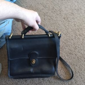 Vintage leather coach crossbody bag